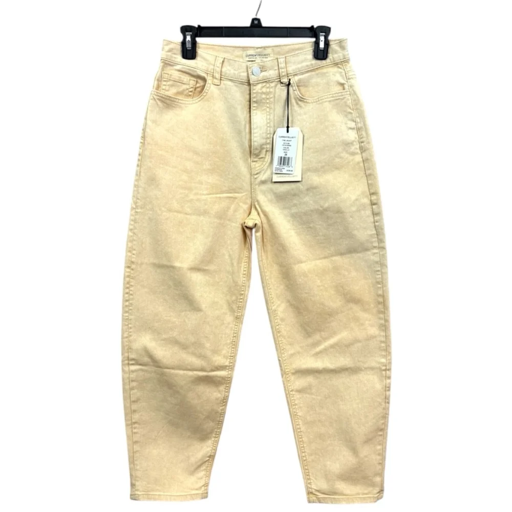 CURRENT/ELLIOTT NWT womens vanilla colored jaunt balloon leg jean - Picture 2 of 5